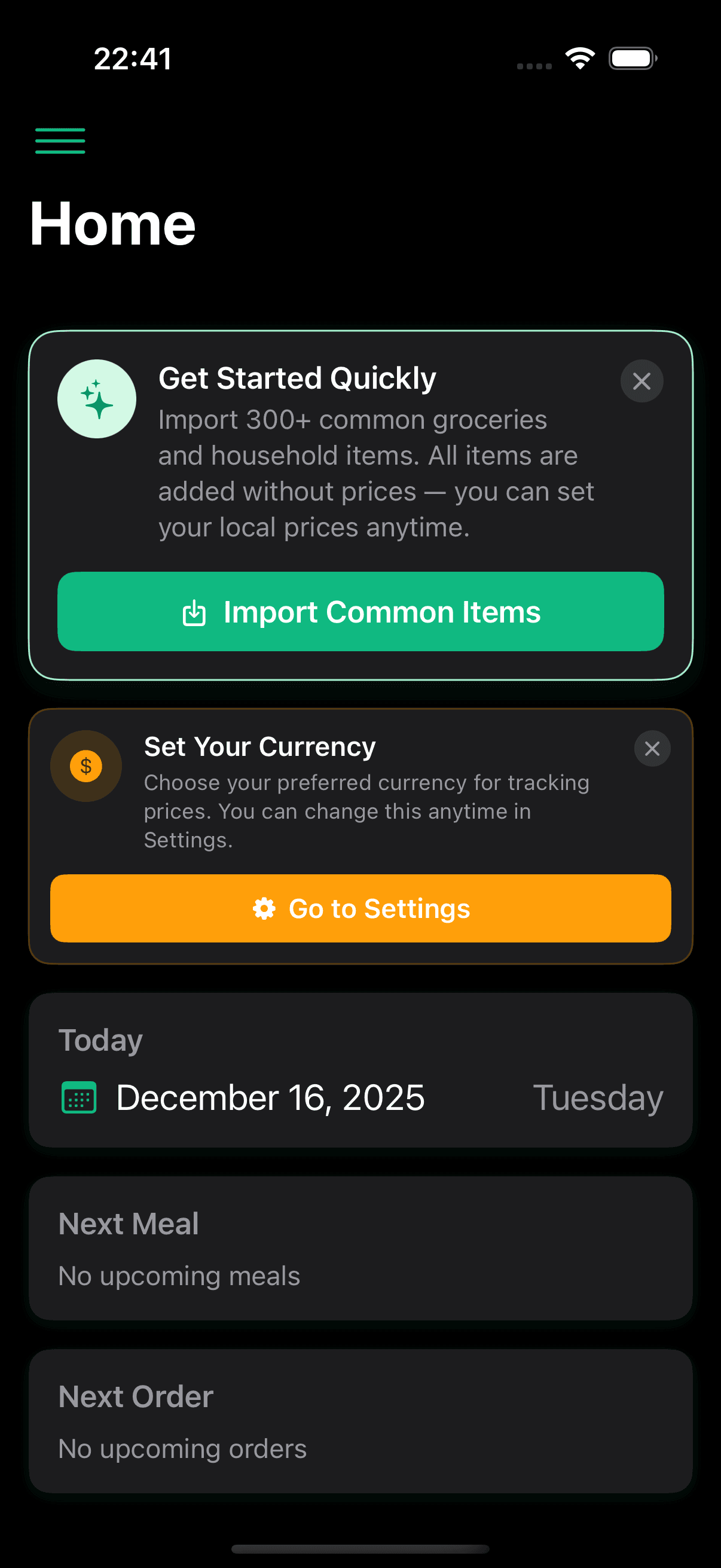 CaiCai Home Dashboard